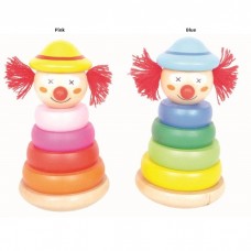 Wooden Clown Stacking Blocks  Wooden Clown Stacking Blocks